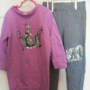 Princess sweater dress set